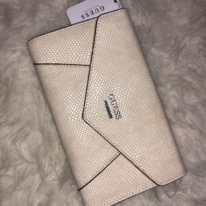 Guess snakeskin clutch